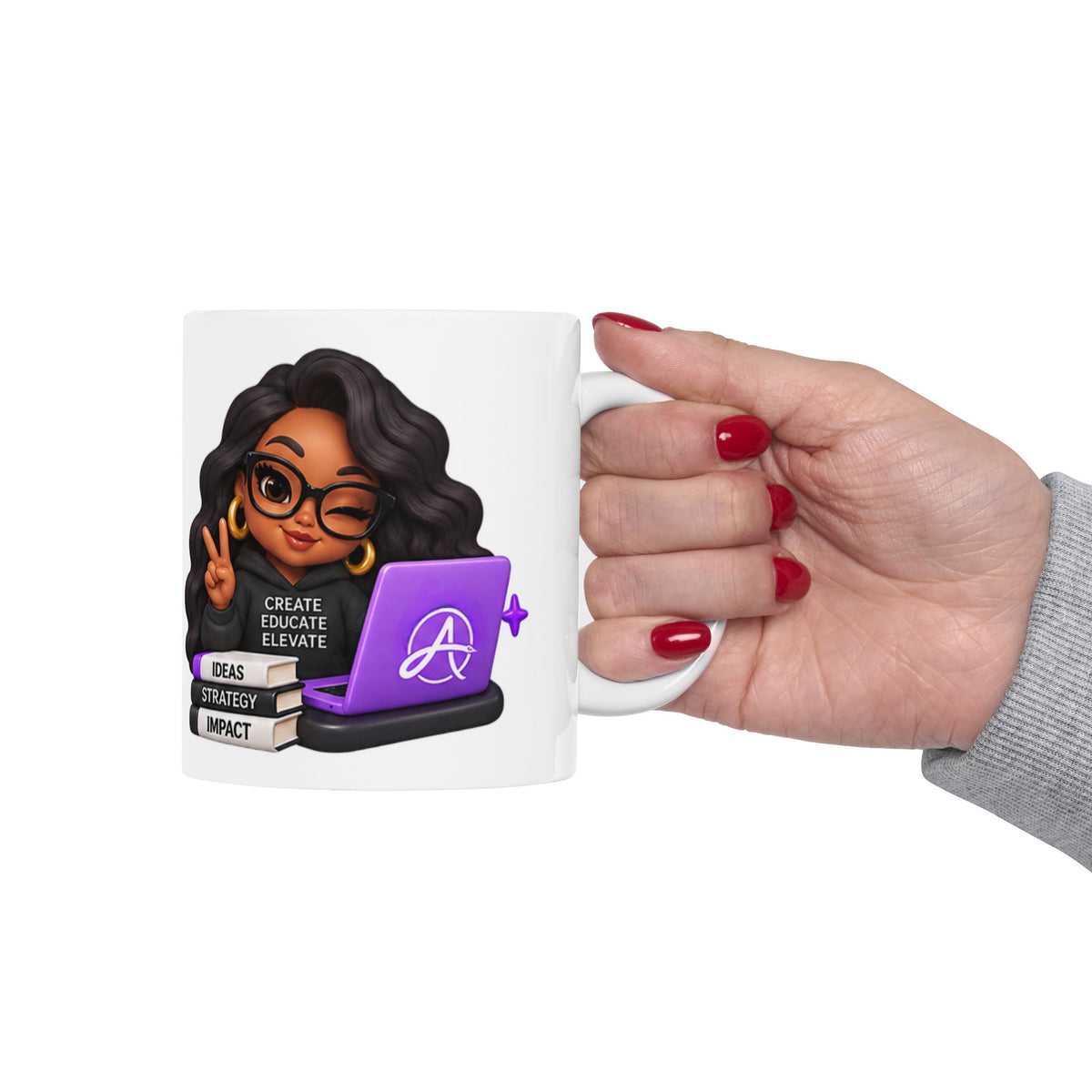 Areatae Consulting Group Empowered Entrepreneur Ceramic Mug — Ideas • Strategy • Impact | 11 oz & 15 oz