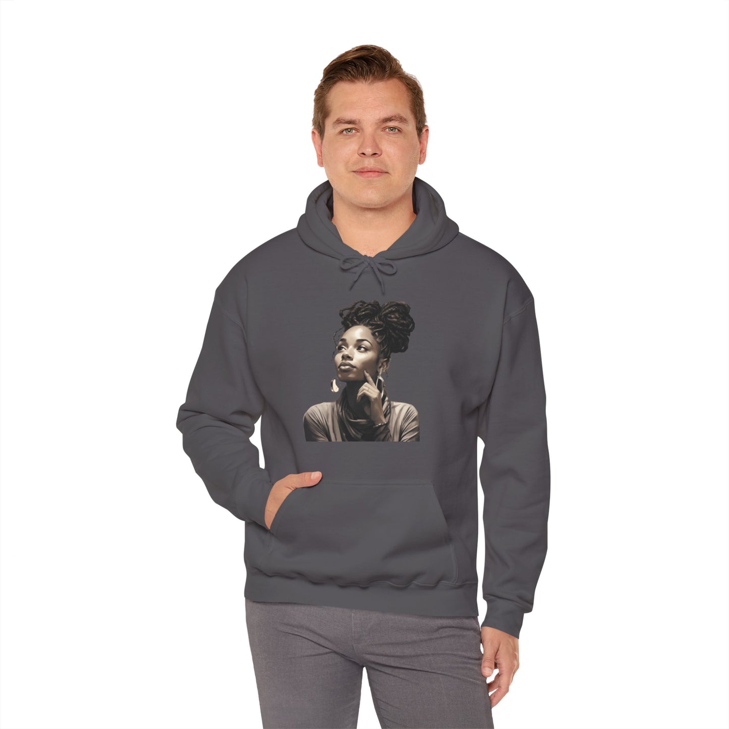 A Woman's Thoughts| Inspirational Woman| Unisex Heavy Blend™ Hooded Sweatshirt