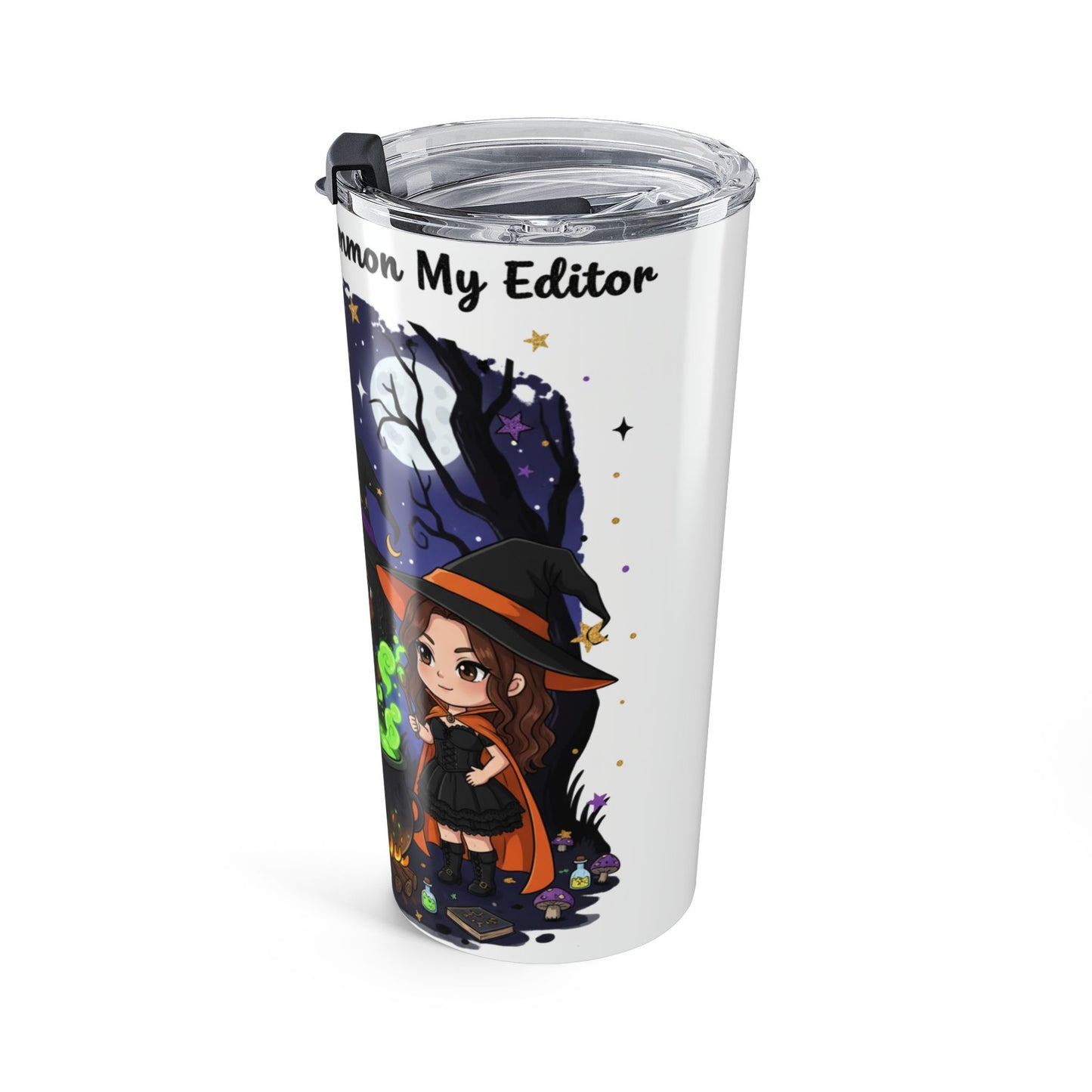 Don’t Make Me Summon My Editor | Cute Travel Mug | Fall Coffee Cup | Gift for Witch Lovers| Spooky Drinkware