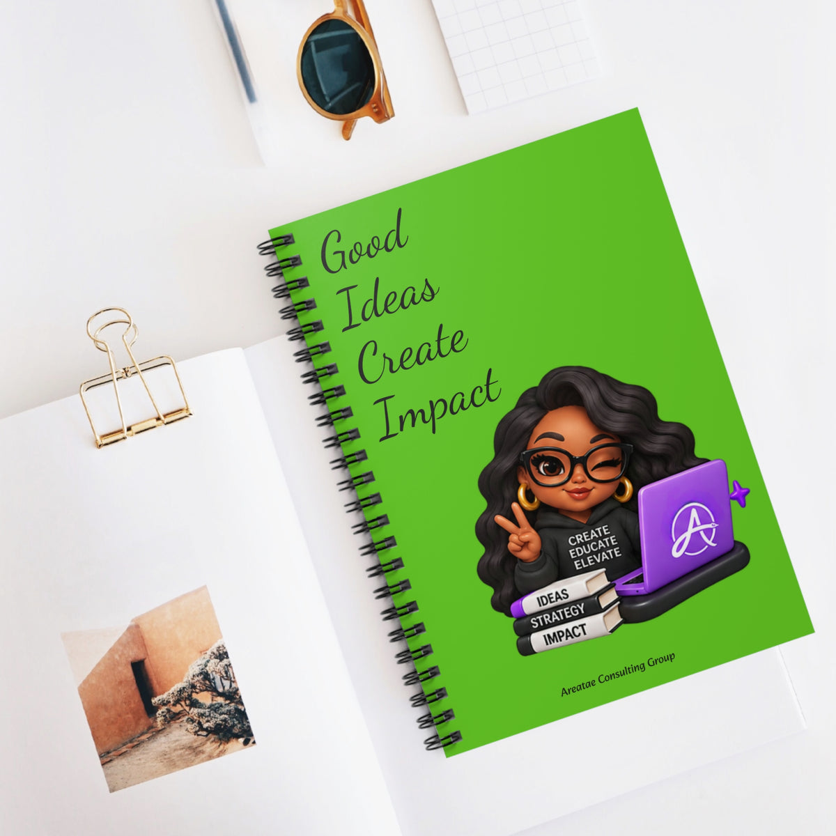 Dream. Write. Publish. Spiral Notebook — Journal for Writers