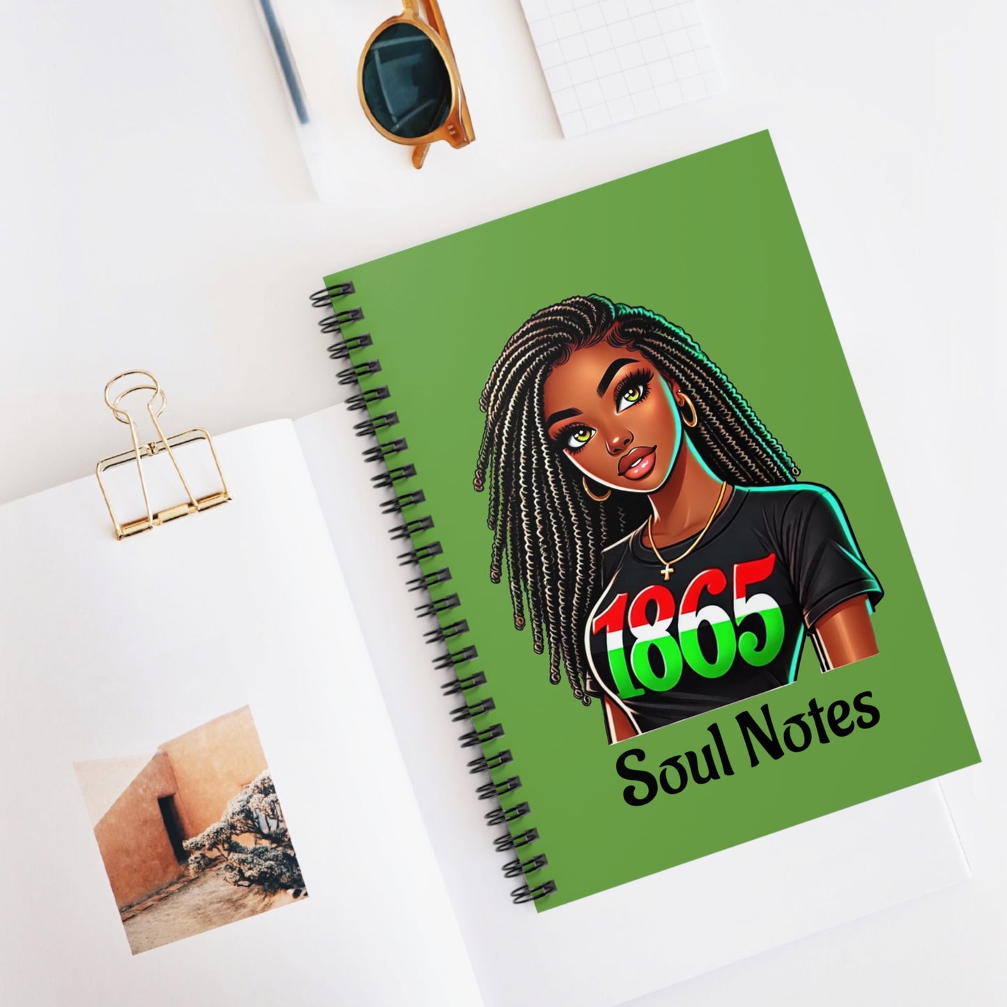 Soul Notes Spiral Notebook - 1865 Inspired Design for Creative Minds
