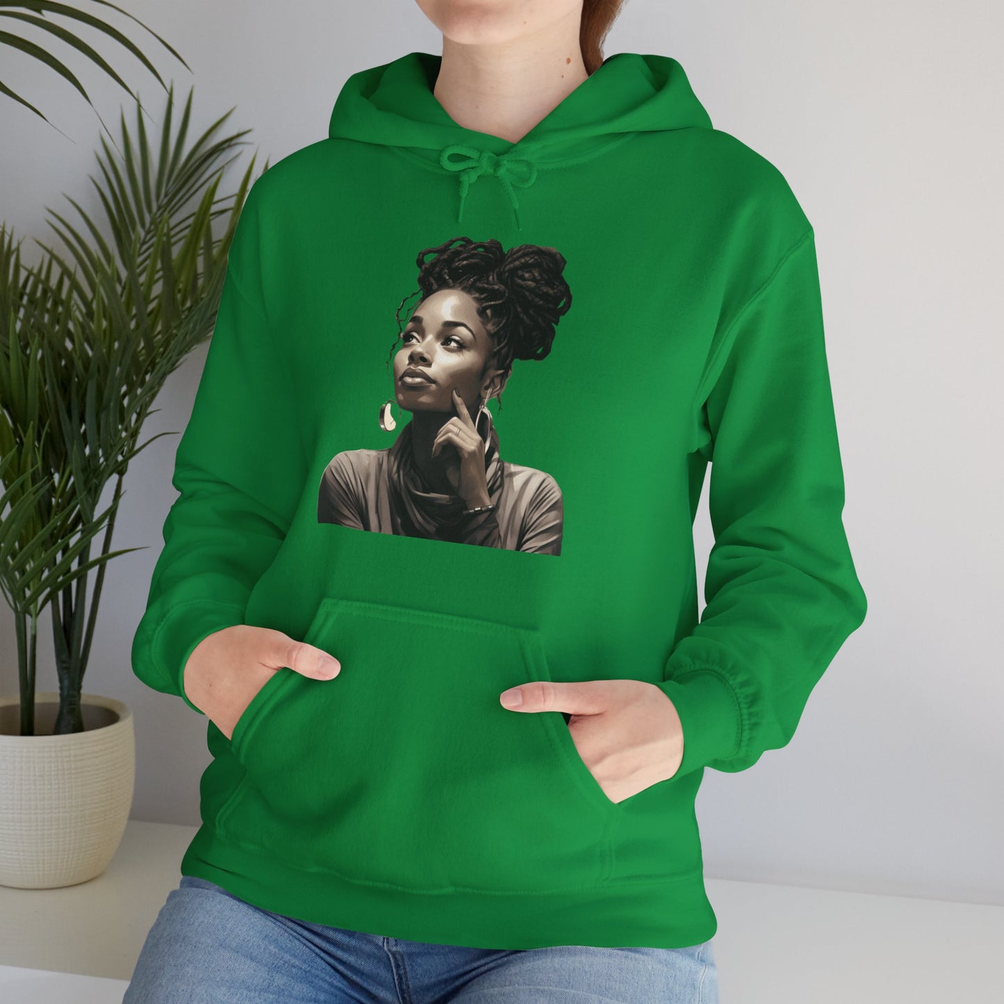 A Woman's Thoughts| Inspirational Woman| Unisex Heavy Blend™ Hooded Sweatshirt