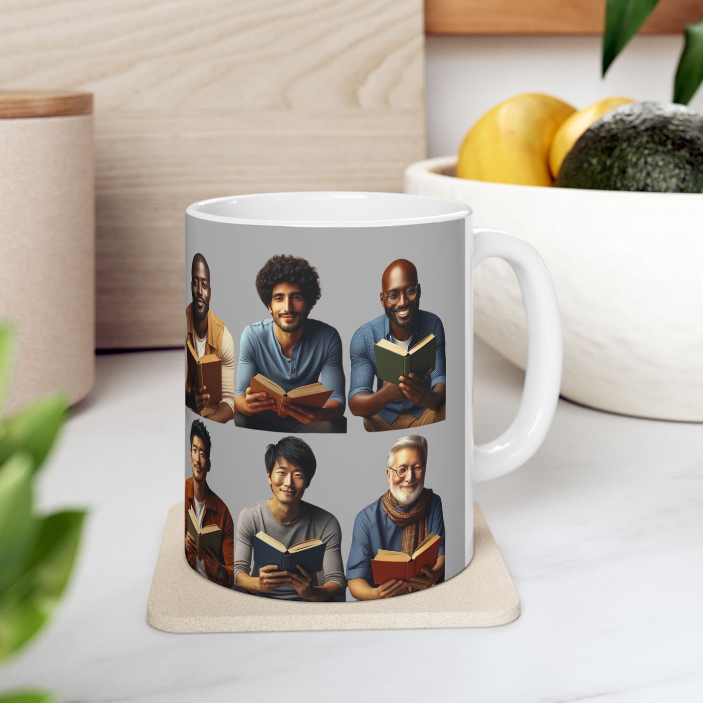 Literary Friends Ceramic Mug - Perfect for Book Lovers