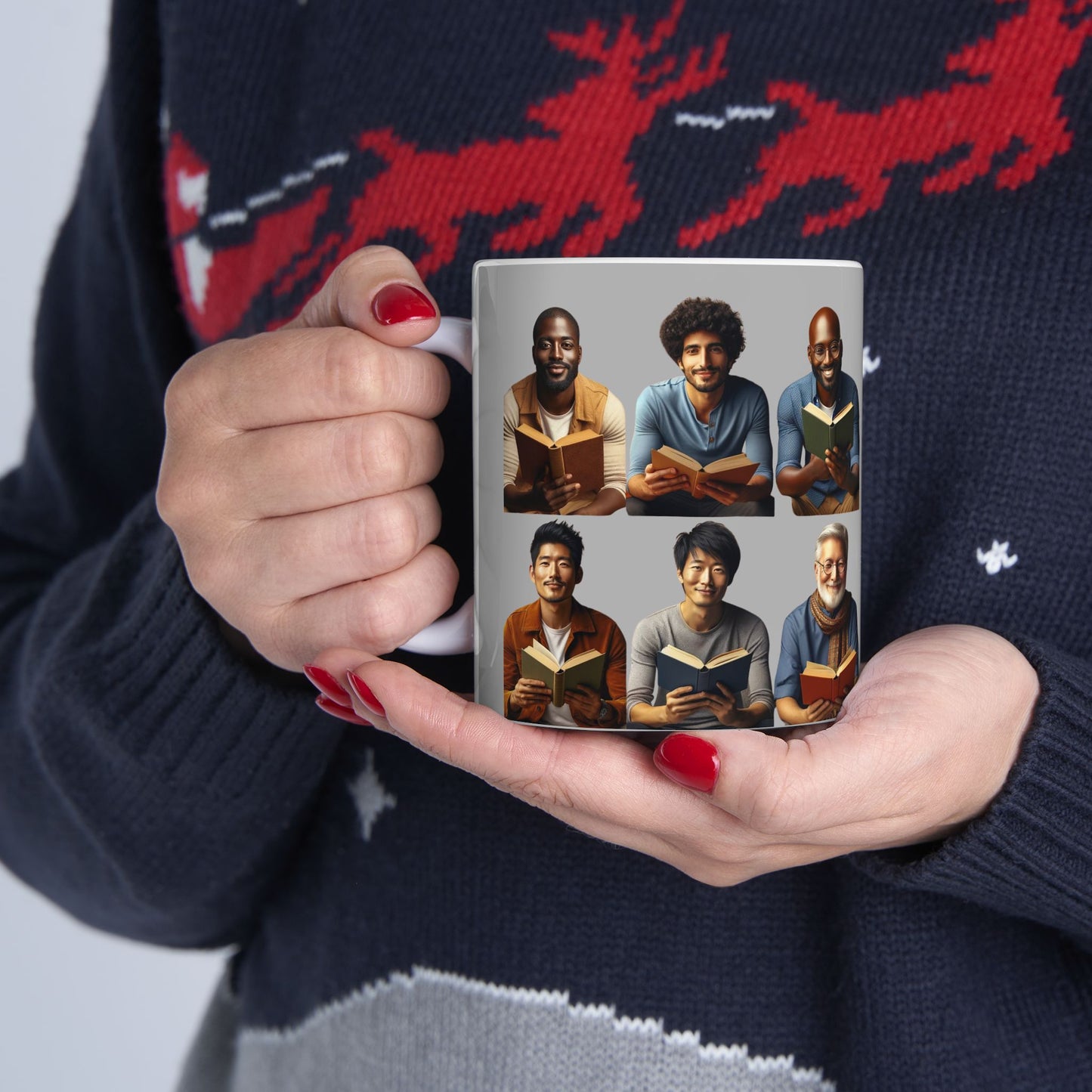 Literary Friends Ceramic Mug - Perfect for Book Lovers