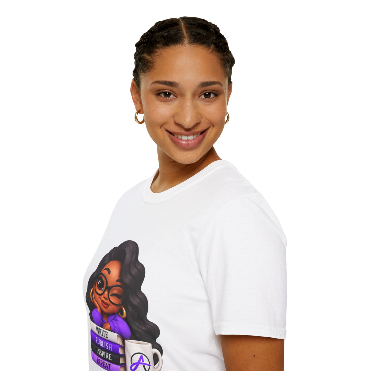 Writer Spirit T‑Shirt — "Write Publish Inspire Repeat" Book Lover Tee