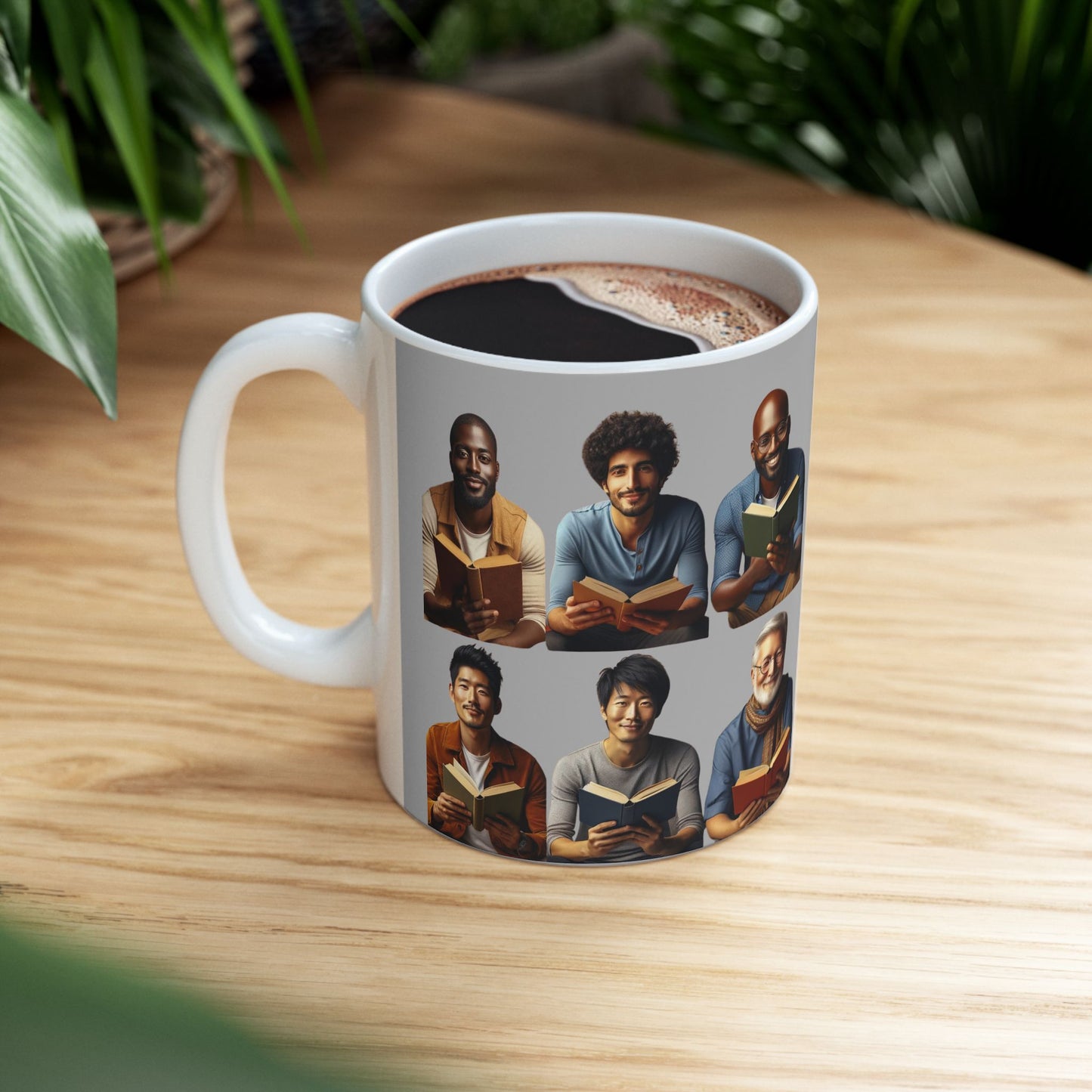 Literary Friends Ceramic Mug - Perfect for Book Lovers