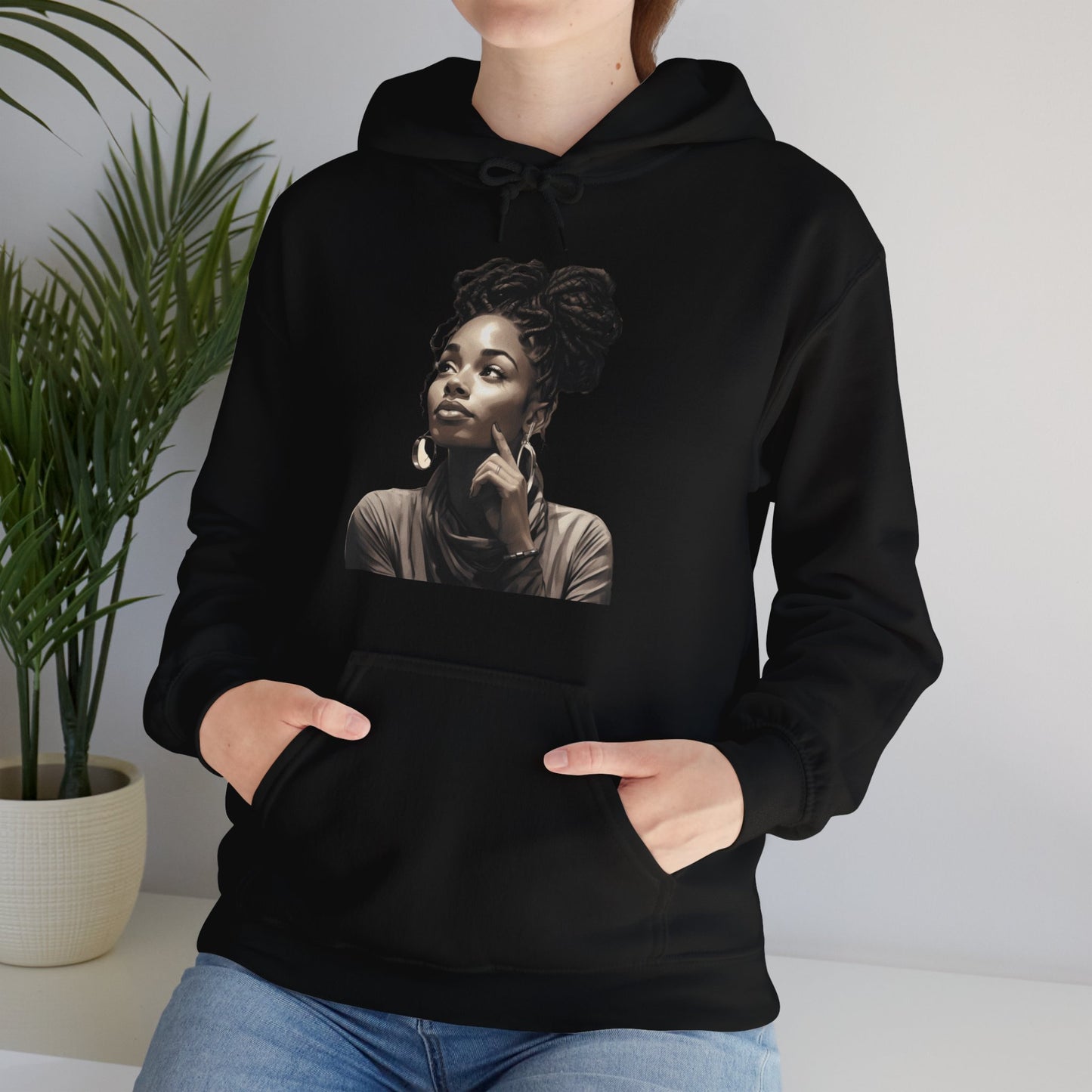 A Woman's Thoughts| Inspirational Woman| Unisex Heavy Blend™ Hooded Sweatshirt