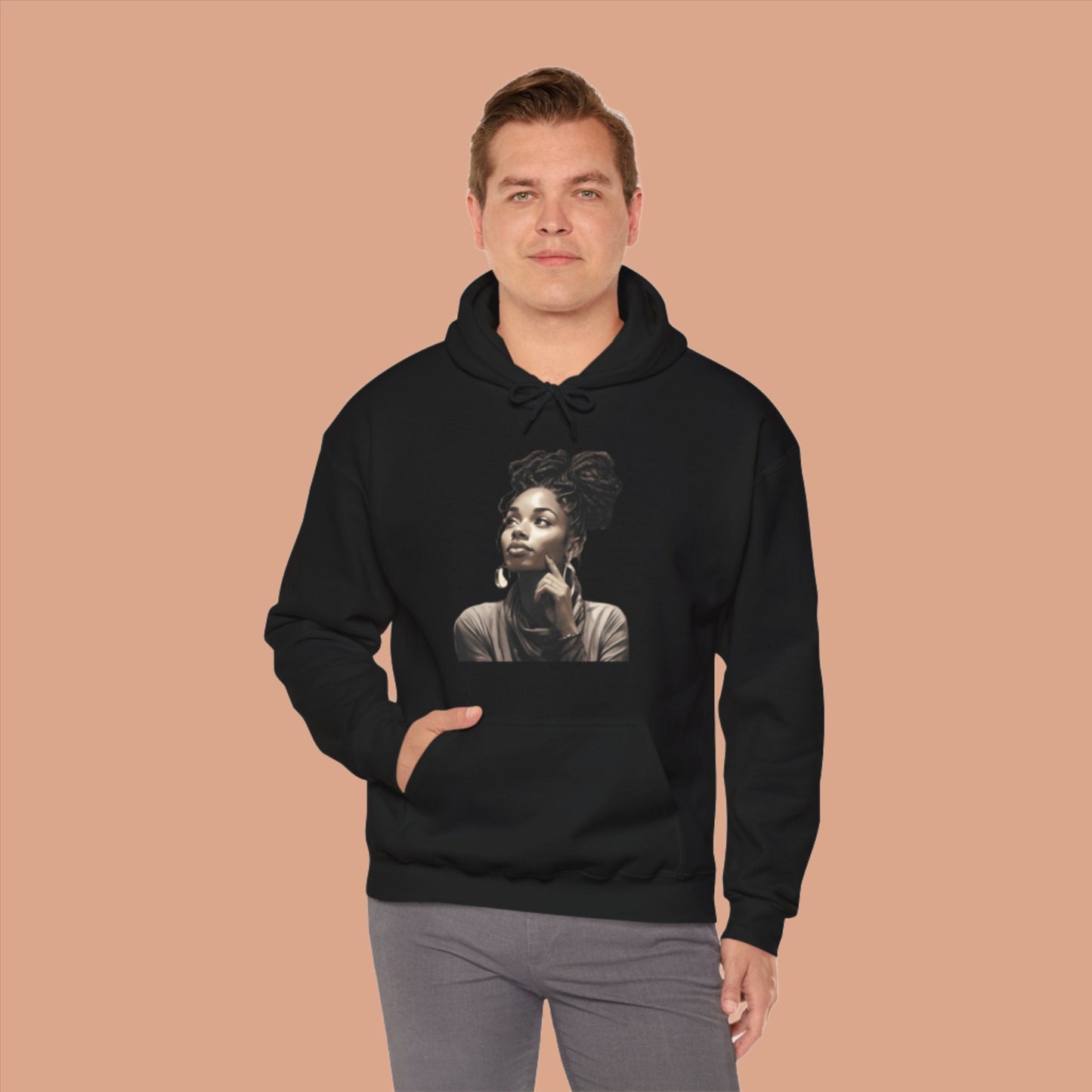 A Woman's Thoughts| Inspirational Woman| Unisex Heavy Blend™ Hooded Sweatshirt