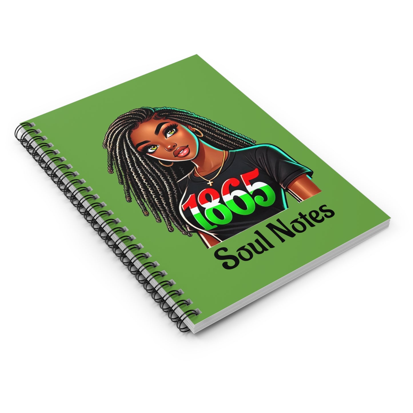 Soul Notes Spiral Notebook - 1865 Inspired Design for Creative Minds
