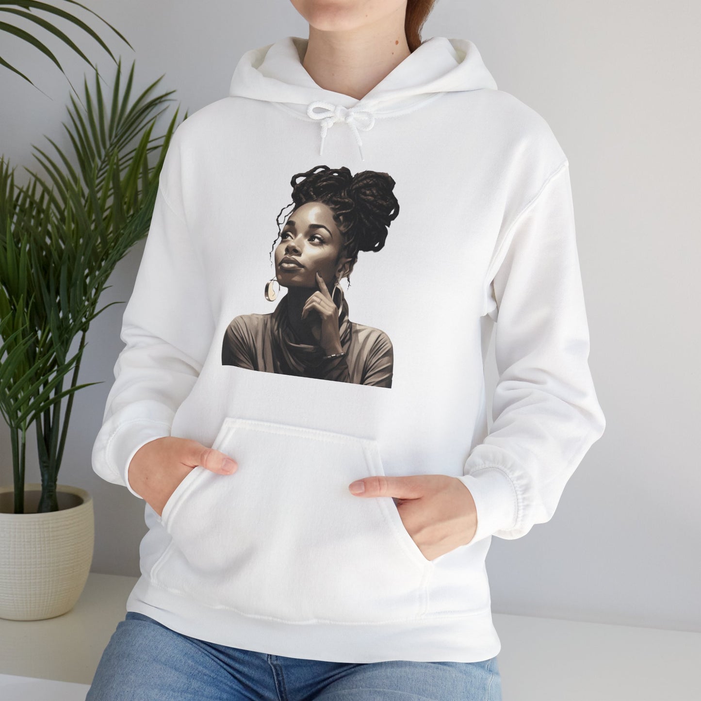 A Woman's Thoughts| Inspirational Woman| Unisex Heavy Blend™ Hooded Sweatshirt