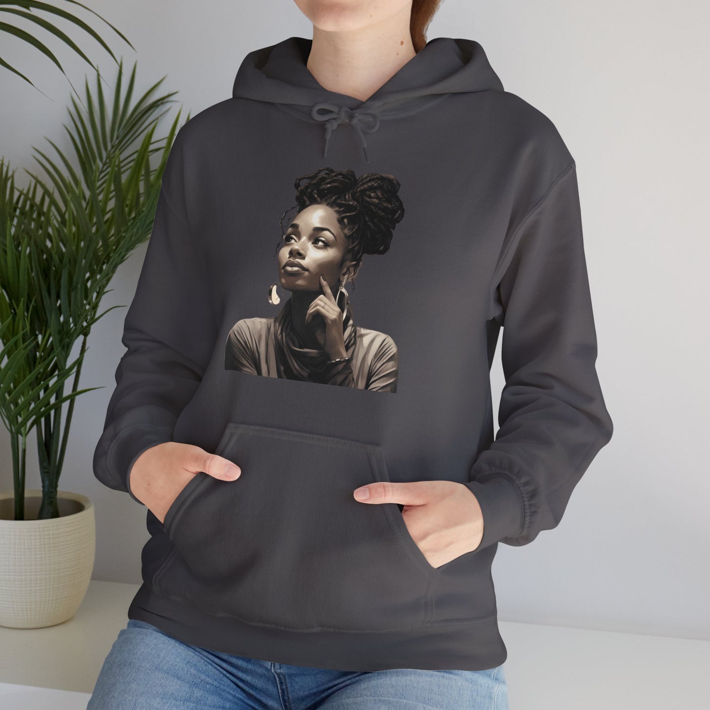 A Woman's Thoughts| Inspirational Woman| Unisex Heavy Blend™ Hooded Sweatshirt