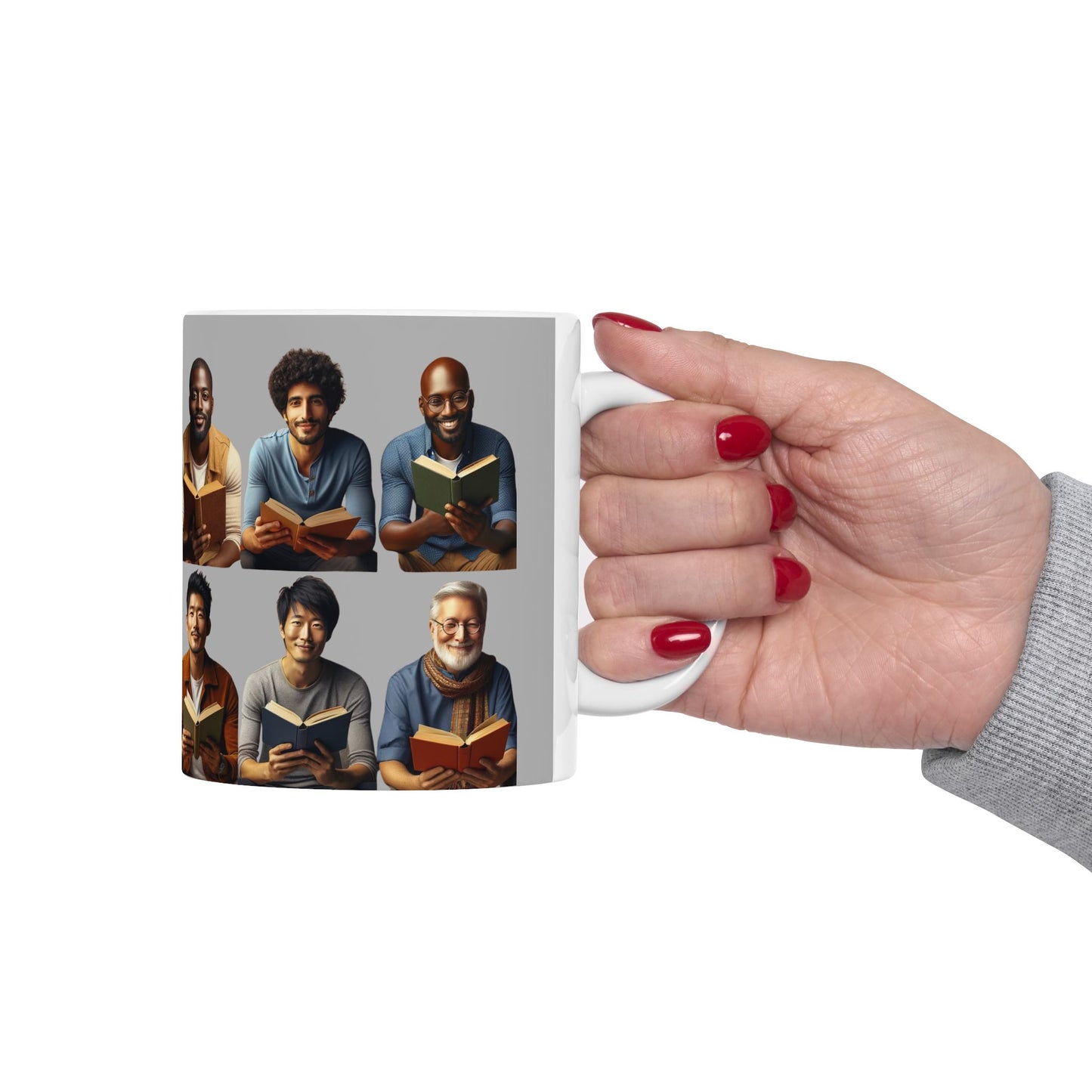 Literary Friends Ceramic Mug - Perfect for Book Lovers