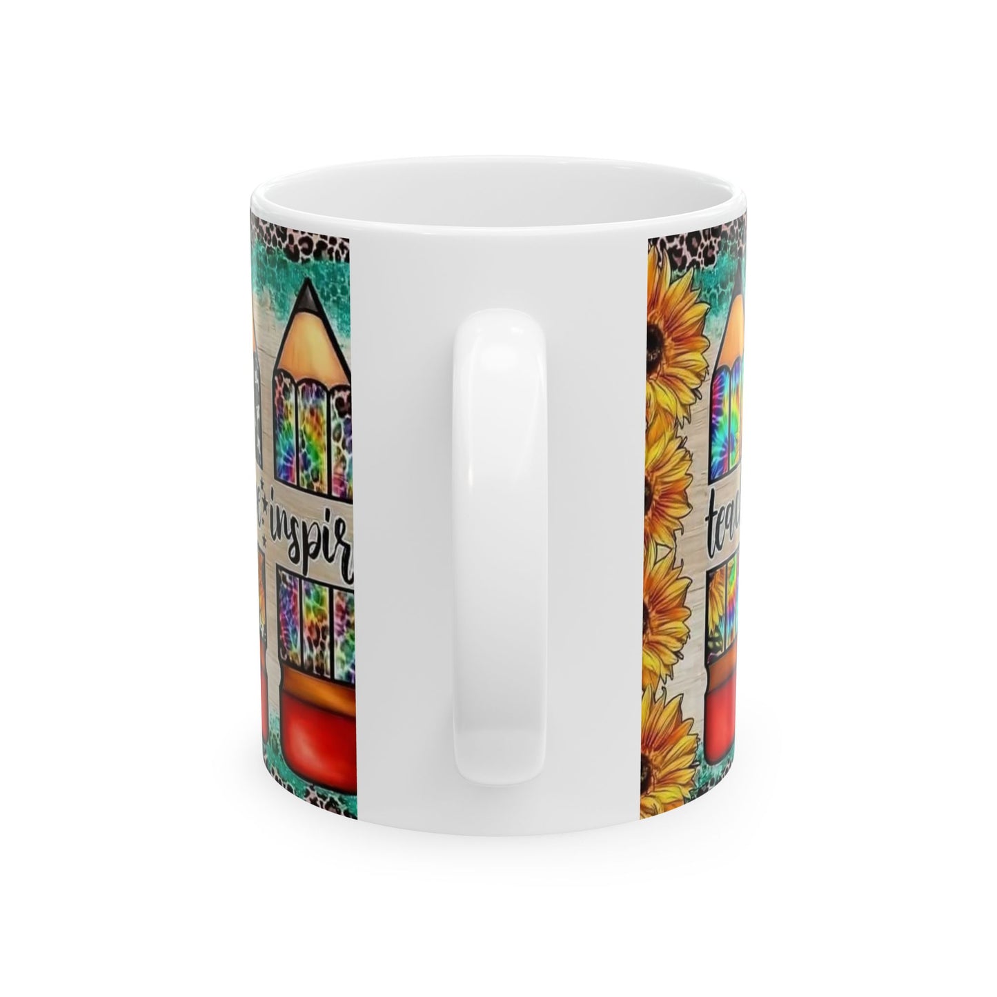 Teacher Mug | Teach Learn Inspire| Ceramic Mug