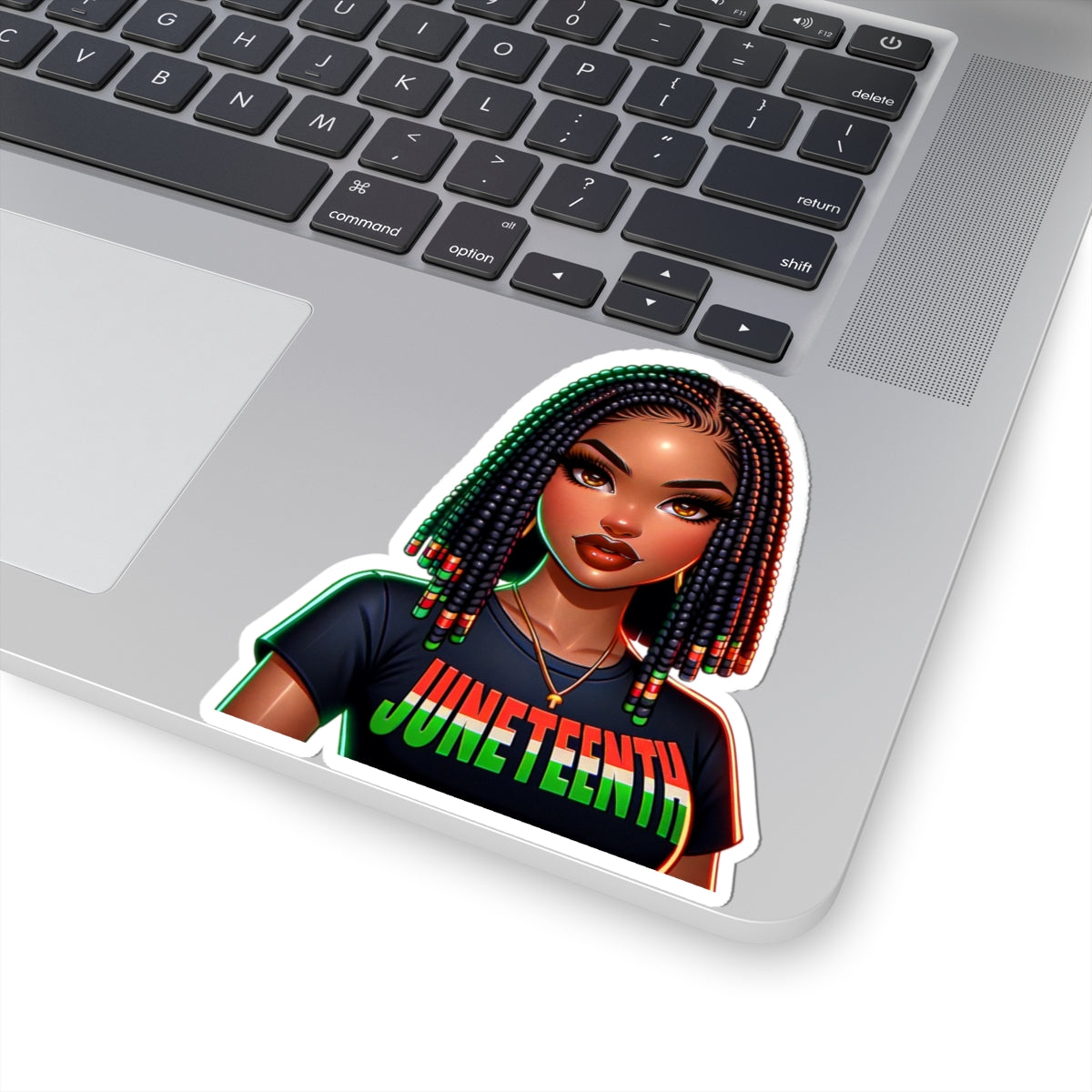 Juneteenth Afrocentric Kiss-Cut Stickers - Celebrate Freedom | Black Girl Art