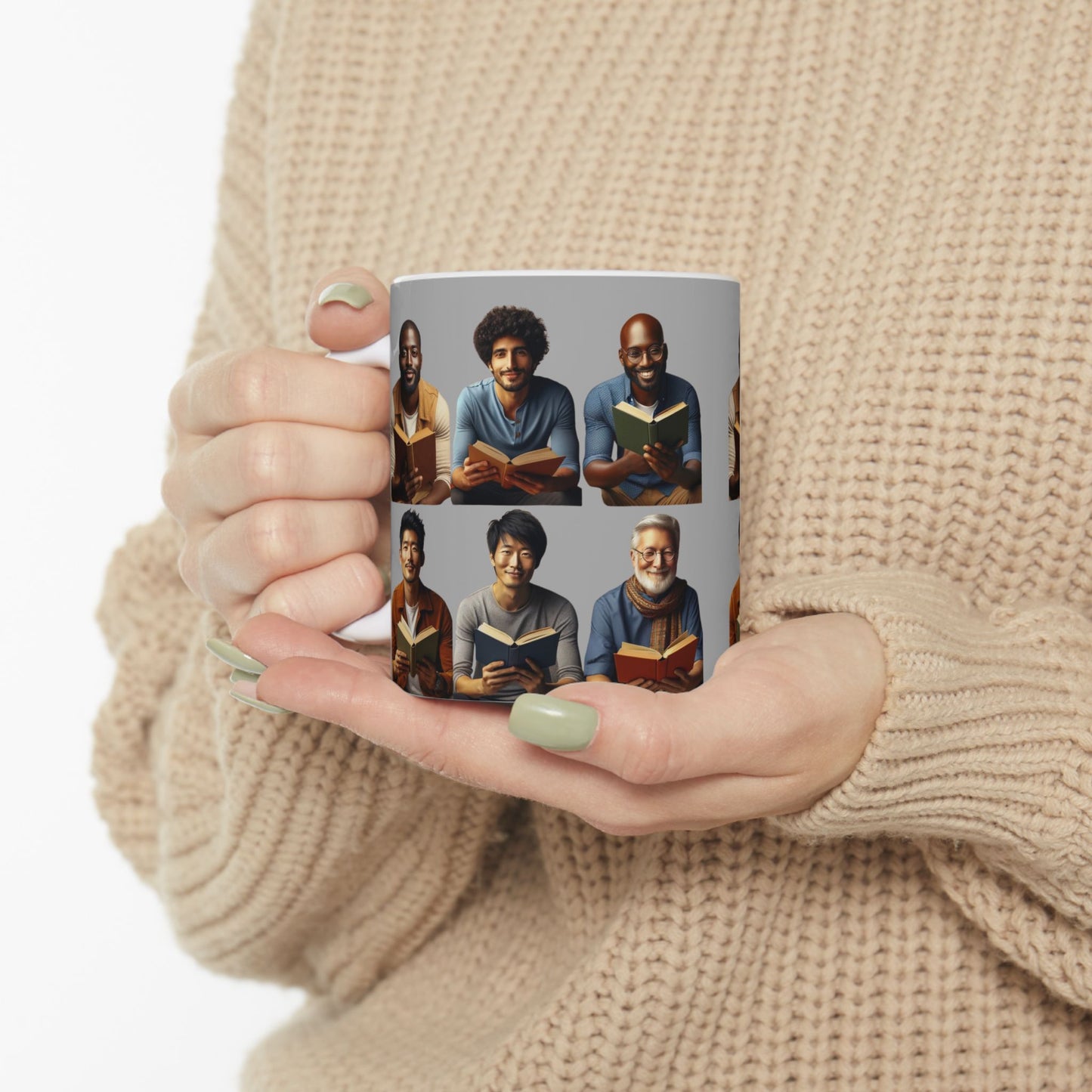 Literary Friends Ceramic Mug - Perfect for Book Lovers