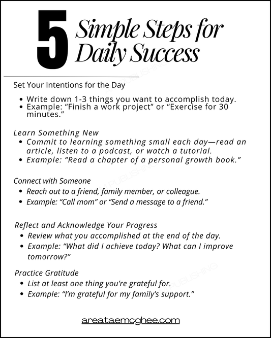 5 Simple Steps for Daily Success