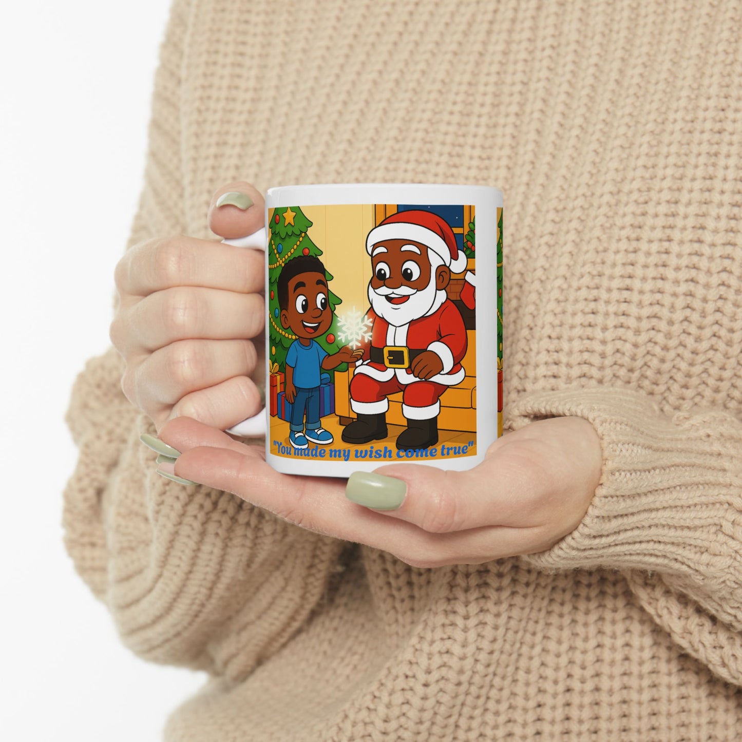 Shawn and the Christmas Wish Ceramic Mug — "You Made My Wish Come True" Holiday Mug (11oz)