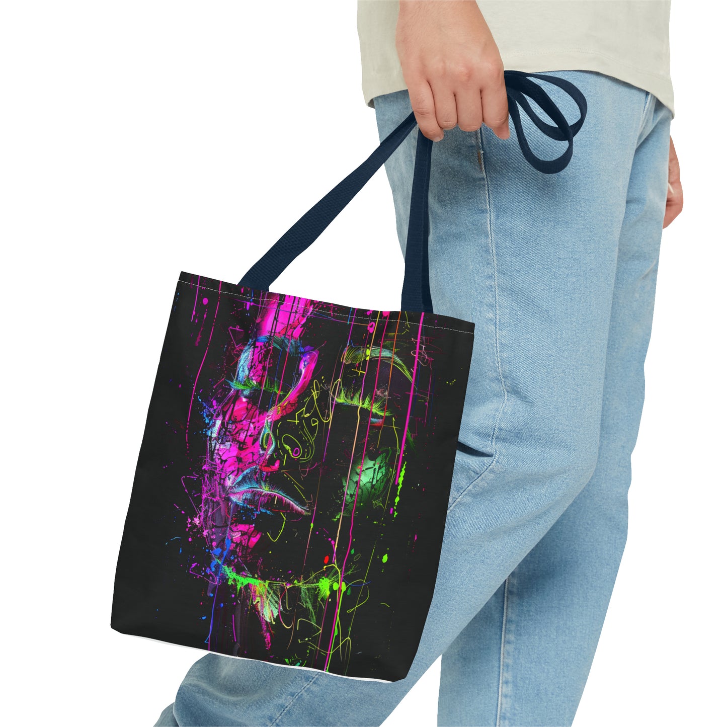 The Muse| Thoughts| Color-Dripping Ink |Portrait of a Woman| Tote Bag