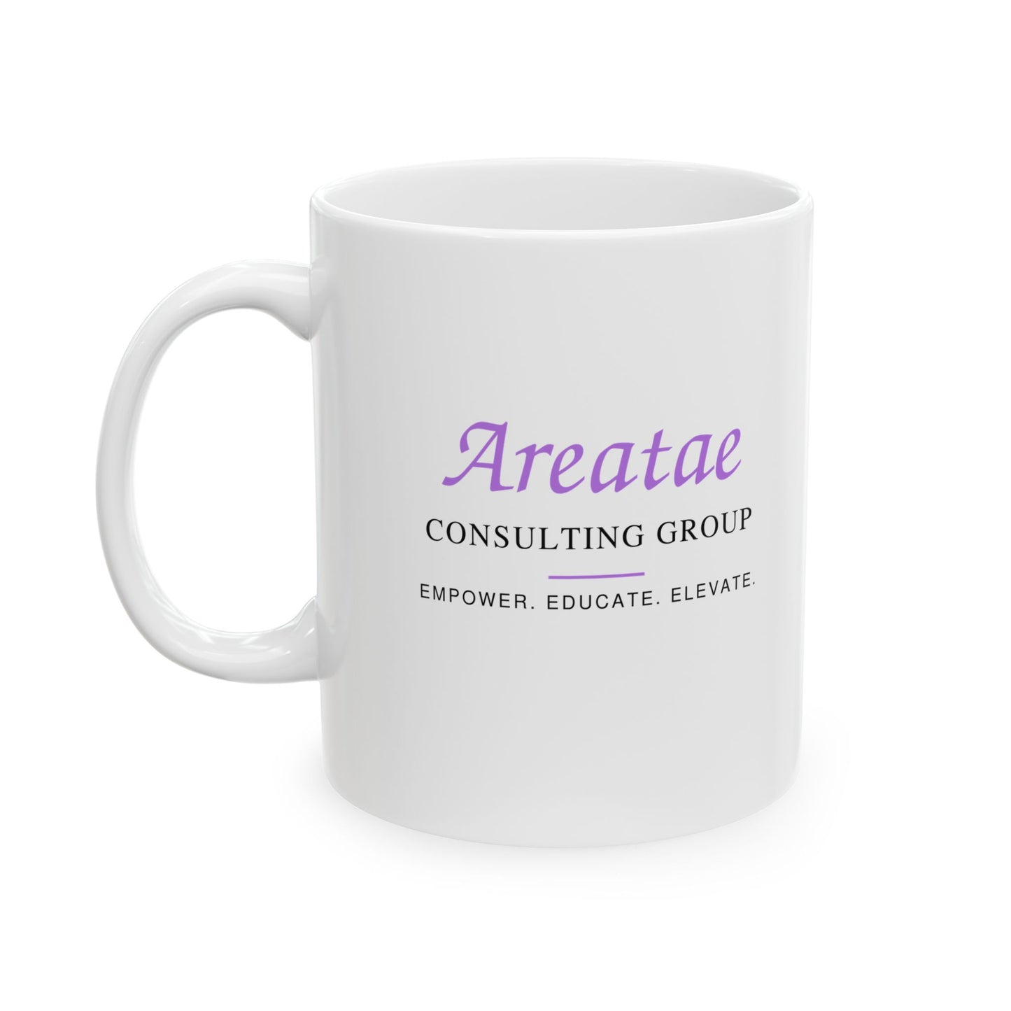 Areatae Consultanting Group Logo Ceramic Mug — Personalized Business Branding Coffee Cup (11oz, 15oz)