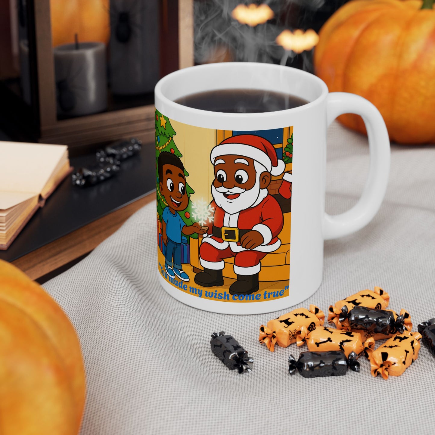 Shawn and the Christmas Wish Ceramic Mug — "You Made My Wish Come True" Holiday Mug (11oz)