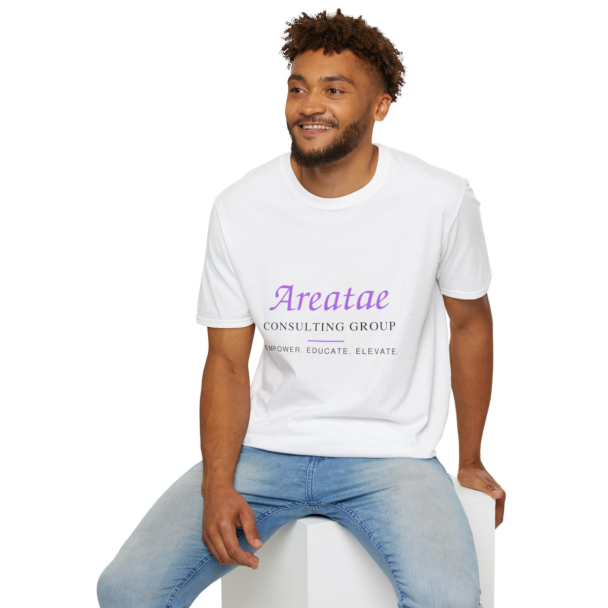 Areatae Consulting Group T-Shirt — "Empower Educate Elevate" Corporate Logo Tee