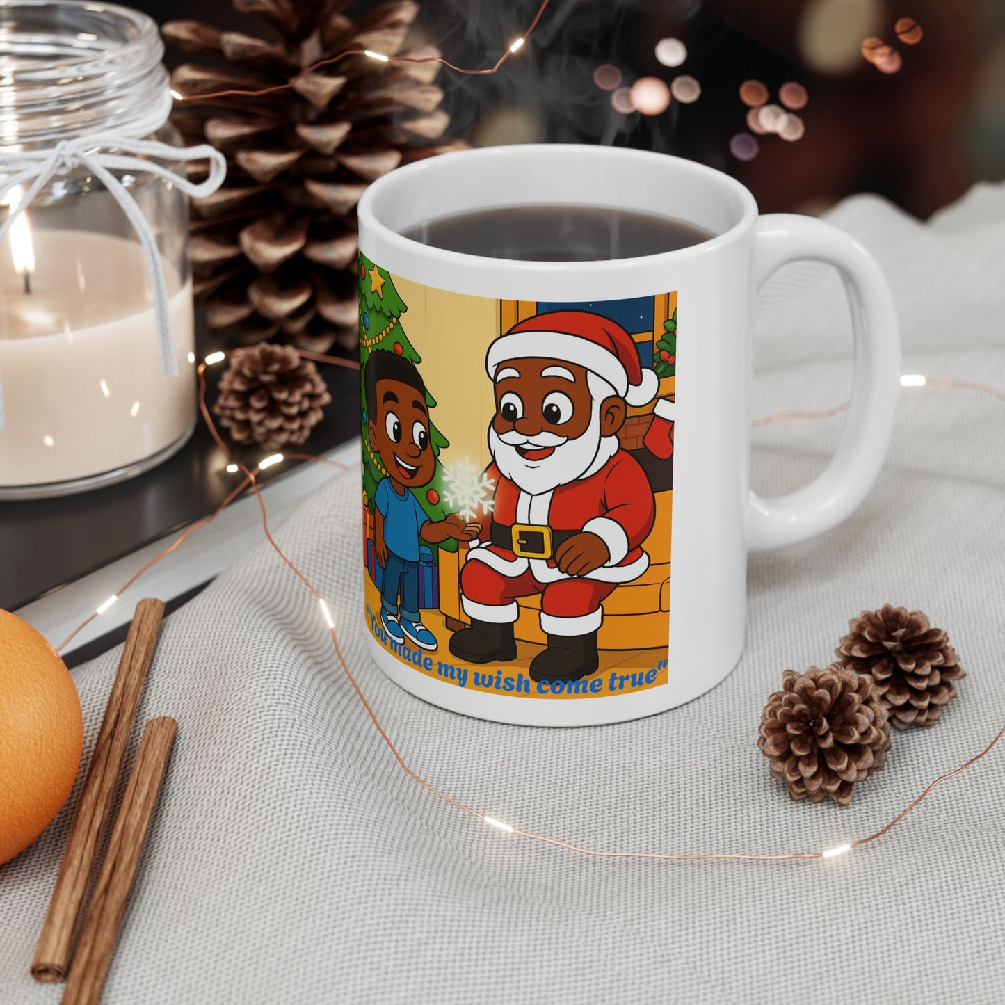 Shawn and the Christmas Wish Ceramic Mug — "You Made My Wish Come True" Holiday Mug (11oz)