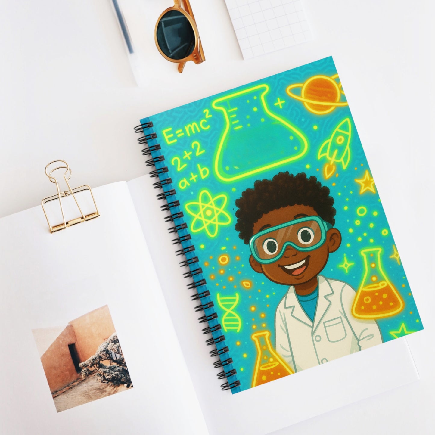 Science-Themed Spiral Notebook for Kids, Fun School Supplies, Educational Gifts, Back to School, Classroom Essentials, Science Lovers, [...]