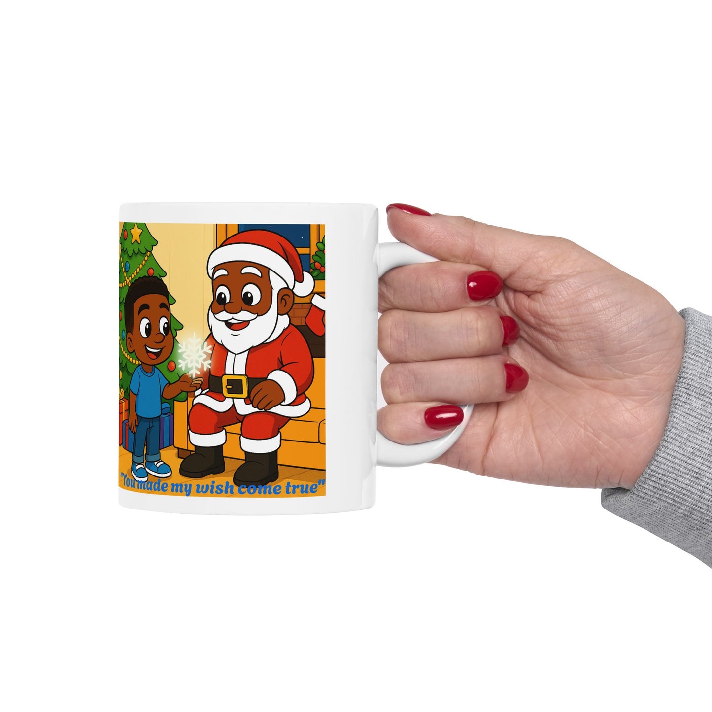 Shawn and the Christmas Wish Ceramic Mug — "You Made My Wish Come True" Holiday Mug (11oz)
