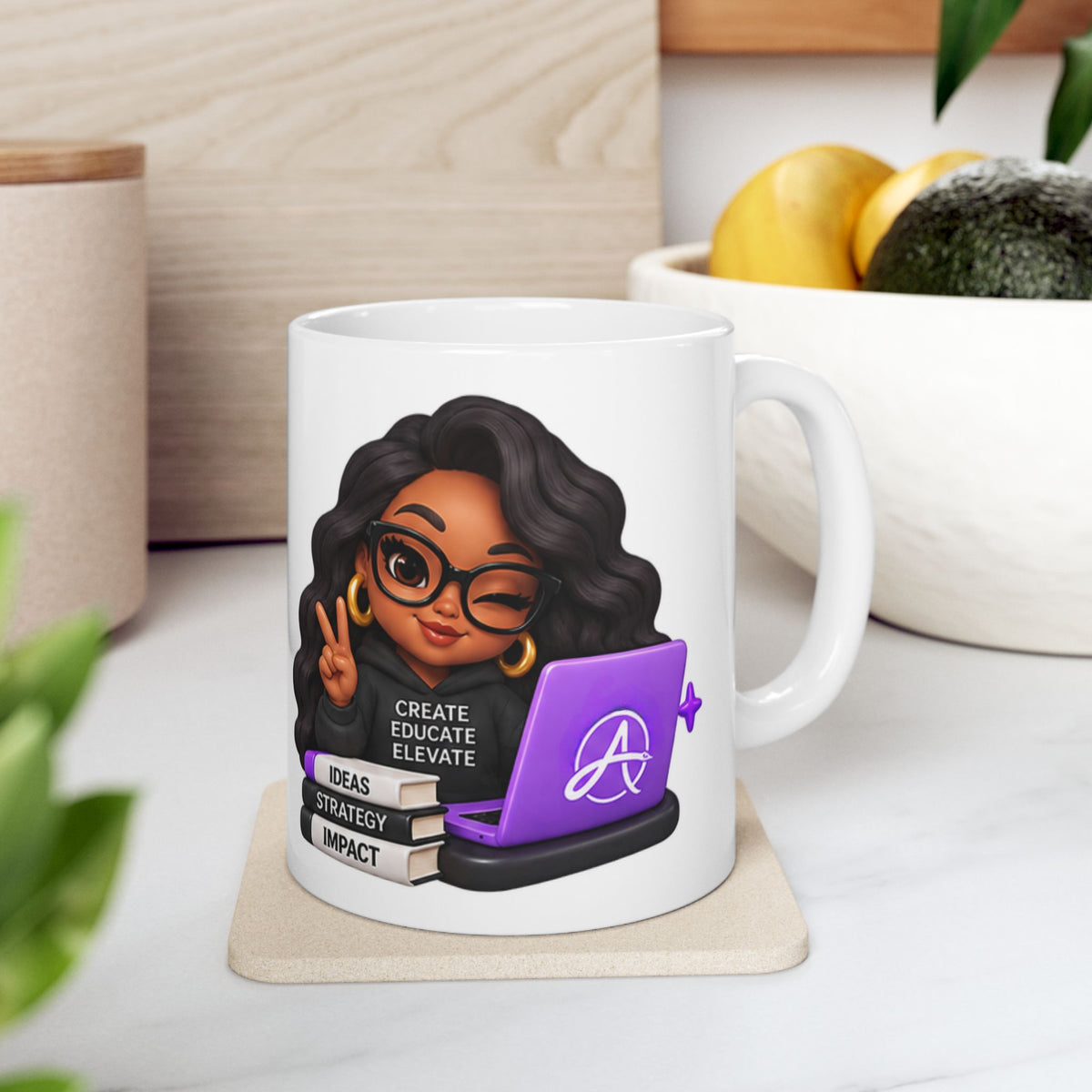 Areatae Consulting Group Empowered Entrepreneur Ceramic Mug — Ideas • Strategy • Impact | 11 oz & 15 oz