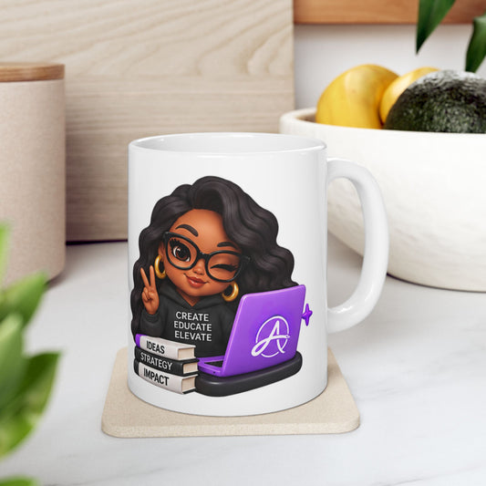 Areatae Consulting Group Empowered Entrepreneur Ceramic Mug — Ideas • Strategy • Impact | 11 oz & 15 oz
