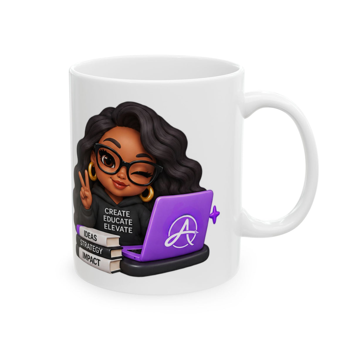 Areatae Consulting Group Empowered Entrepreneur Ceramic Mug — Ideas • Strategy • Impact | 11 oz & 15 oz