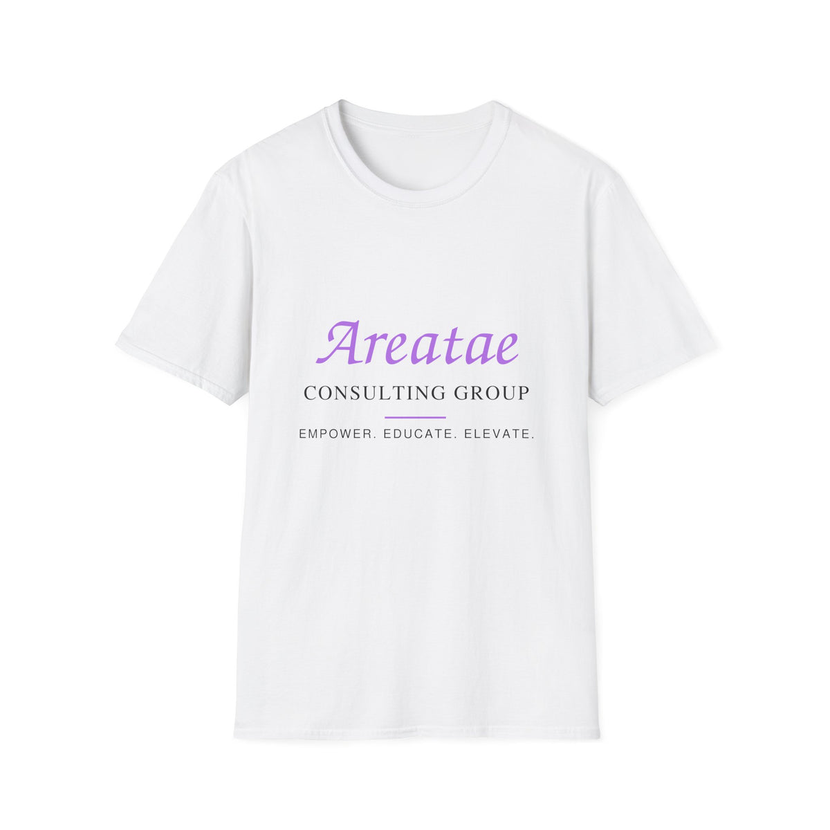 Areatae Consulting Group T-Shirt — "Empower Educate Elevate" Corporate Logo Tee