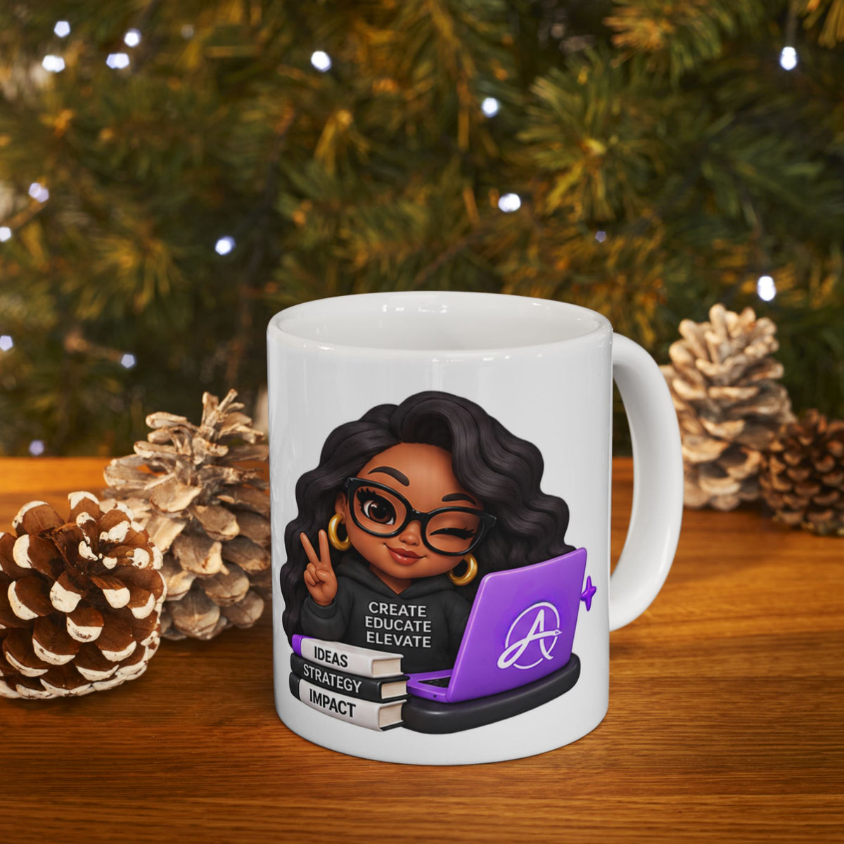 Areatae Consulting Group Empowered Entrepreneur Ceramic Mug — Ideas • Strategy • Impact | 11 oz & 15 oz