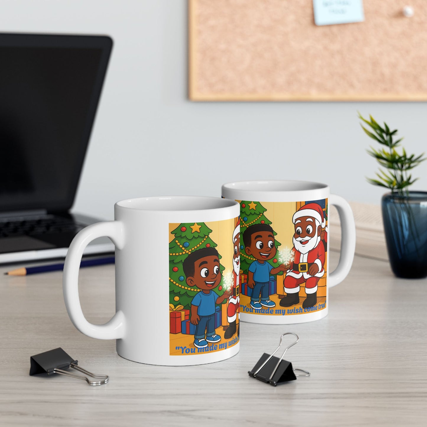 Shawn and the Christmas Wish Ceramic Mug — "You Made My Wish Come True" Holiday Mug (11oz)