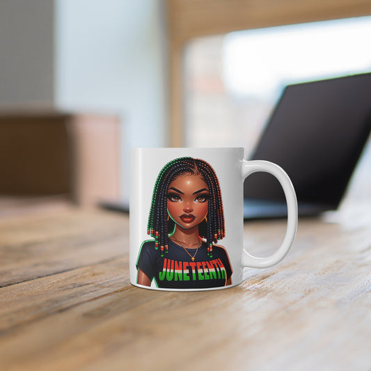 Juneteenth Celebration Mug 11oz - Empowering Black Culture Design