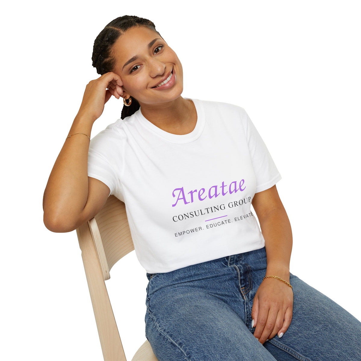 Areatae Consulting Group T-Shirt — "Empower Educate Elevate" Corporate Logo Tee