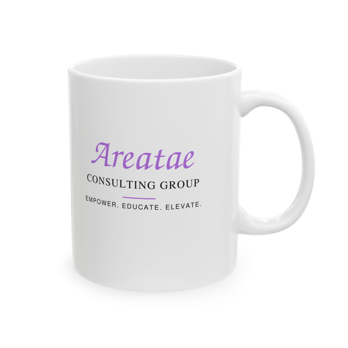Areatae Consultanting Group Logo Ceramic Mug — Personalized Business Branding Coffee Cup (11oz, 15oz)