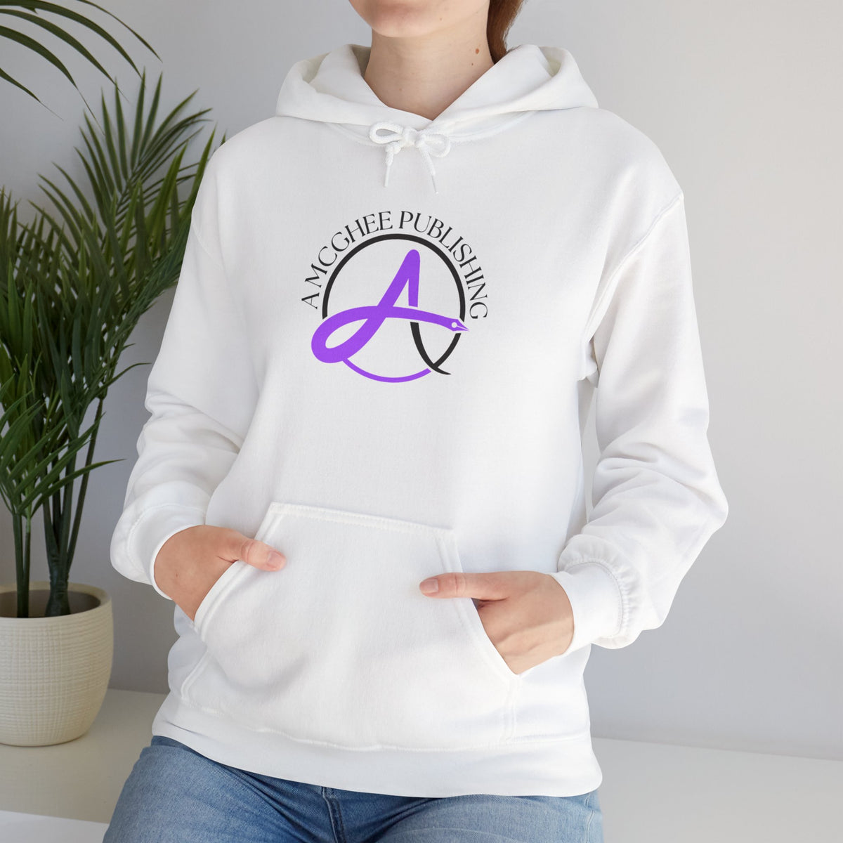 Hoodie — A McGhee Publishing Logo Pullover (White)
