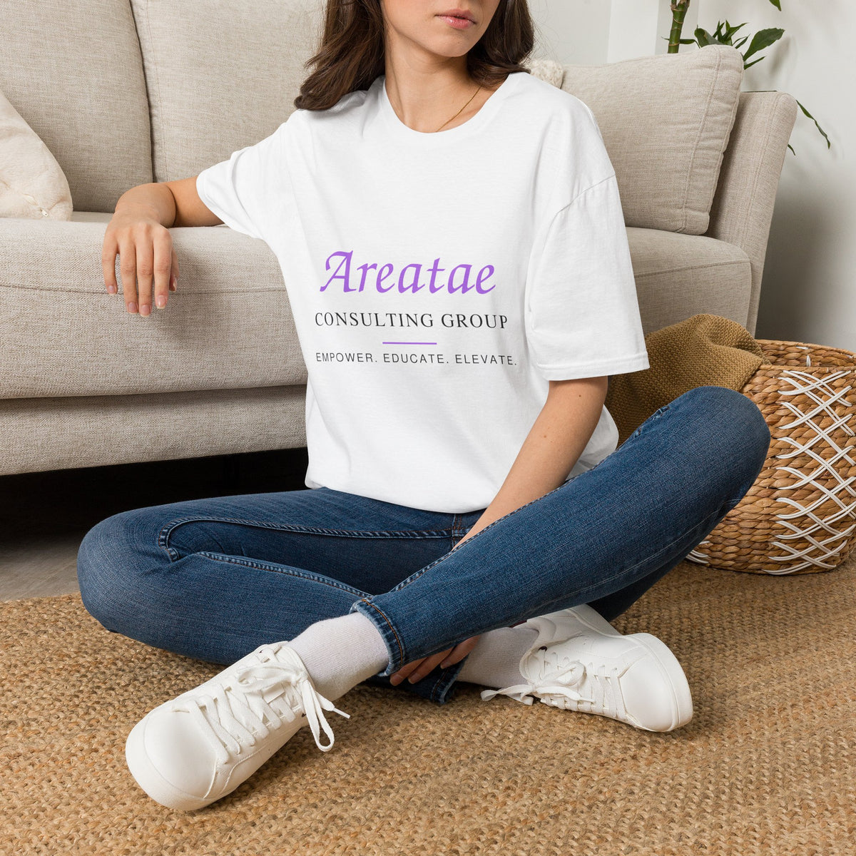 Areatae Consulting Group T-Shirt — "Empower Educate Elevate" Corporate Logo Tee
