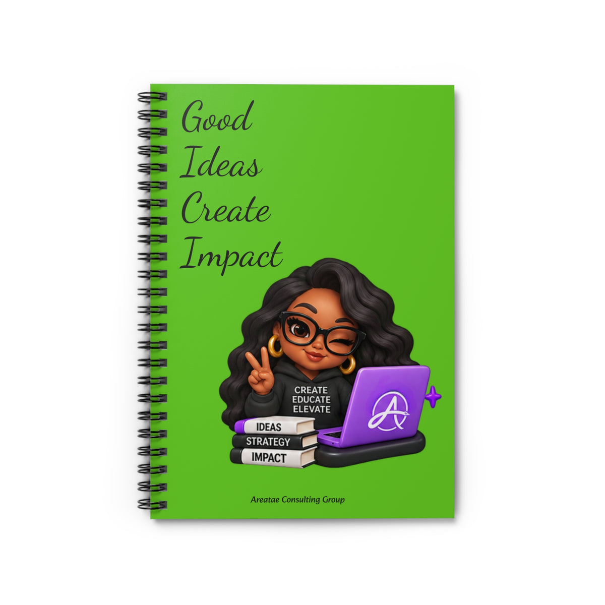Dream. Write. Publish. Spiral Notebook — Journal for Writers