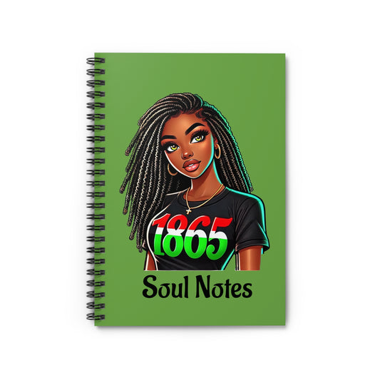 Soul Notes Spiral Notebook - 1865 Inspired Design for Creative Minds