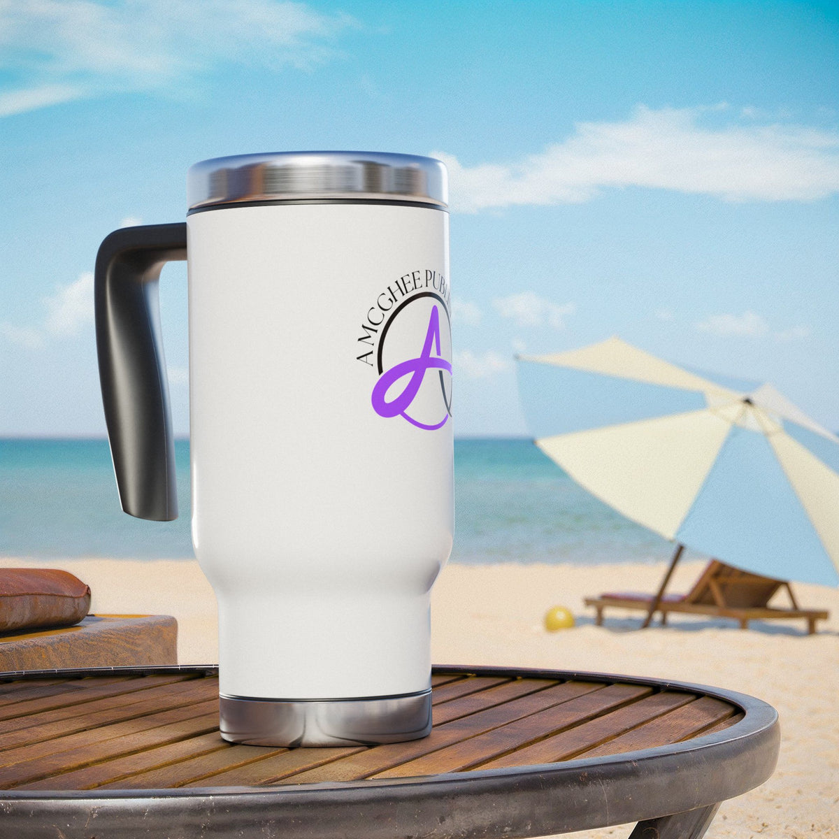 Travel Mug – A McGhee Publishing 14oz Stainless Steel Travel Mug with Handle