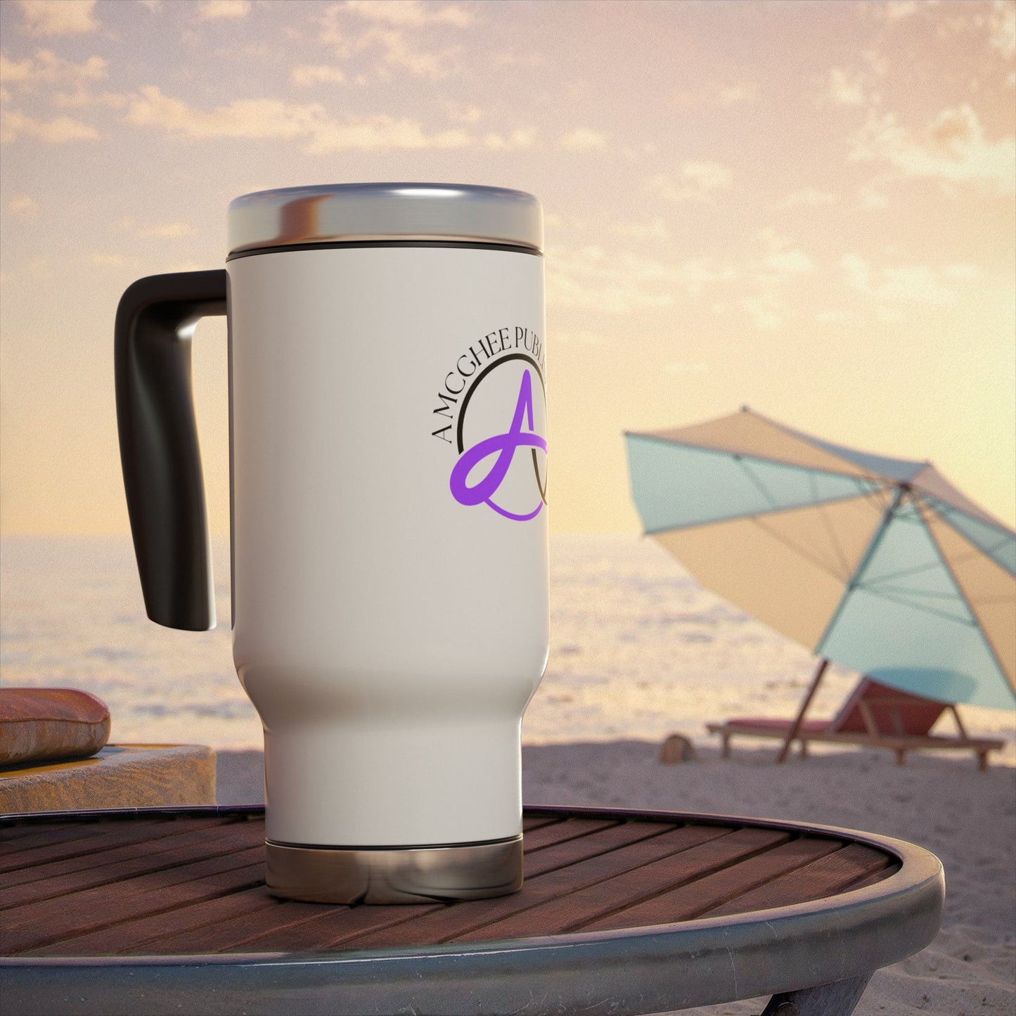 Travel Mug – A McGhee Publishing 14oz Stainless Steel Travel Mug with Handle