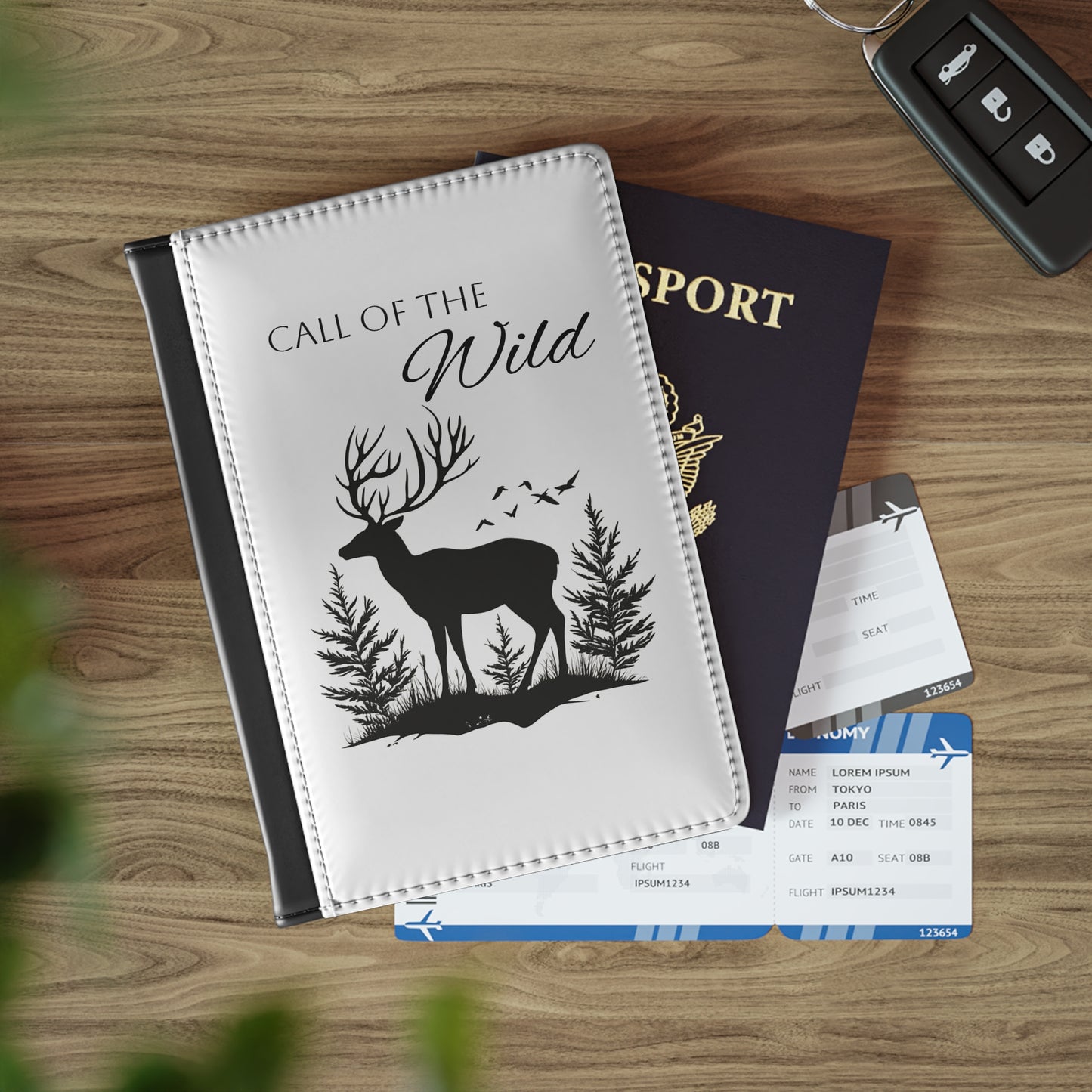 Call of the Wild Passport Cover - Adventure Travel Accessory