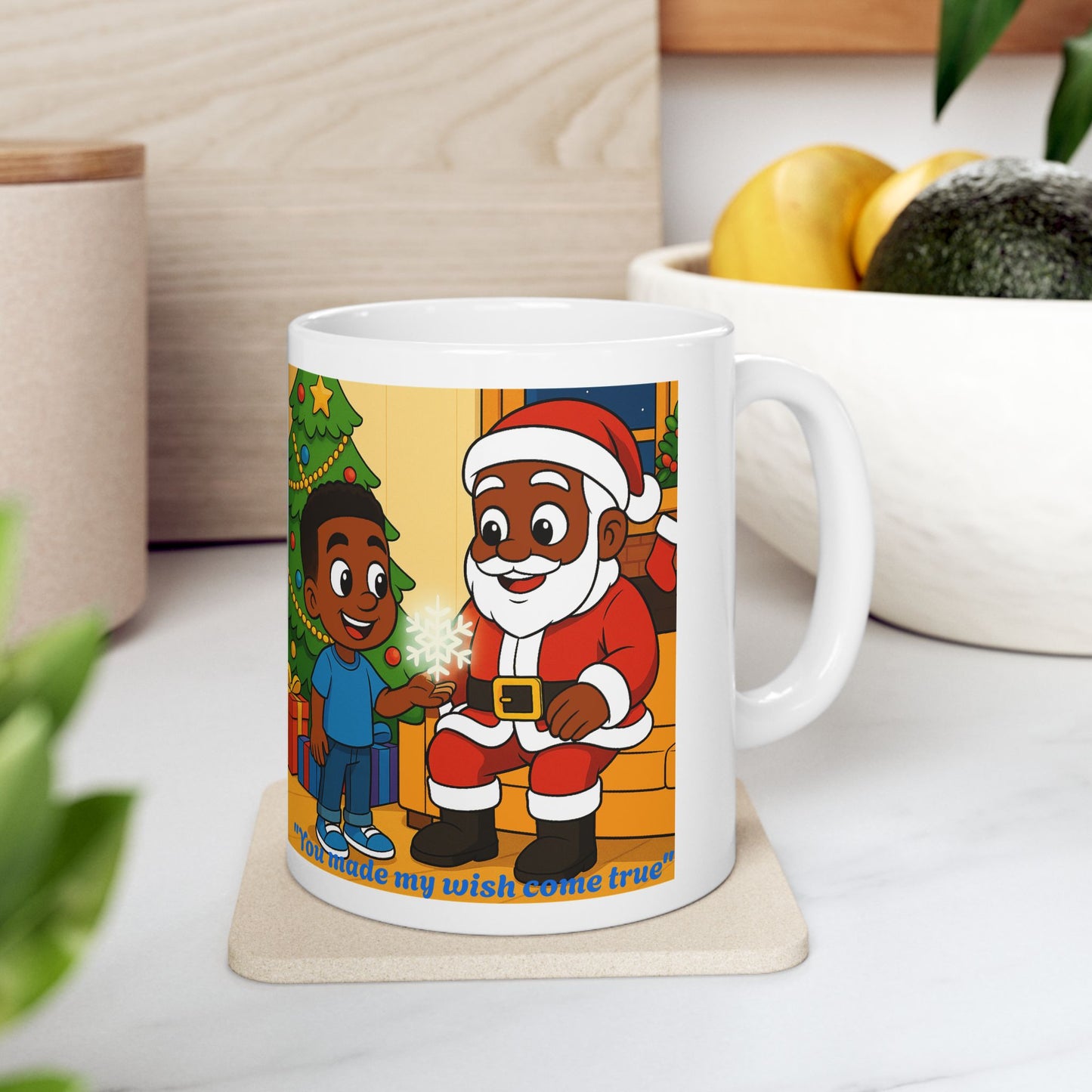 Shawn and the Christmas Wish Ceramic Mug — "You Made My Wish Come True" Holiday Mug (11oz)