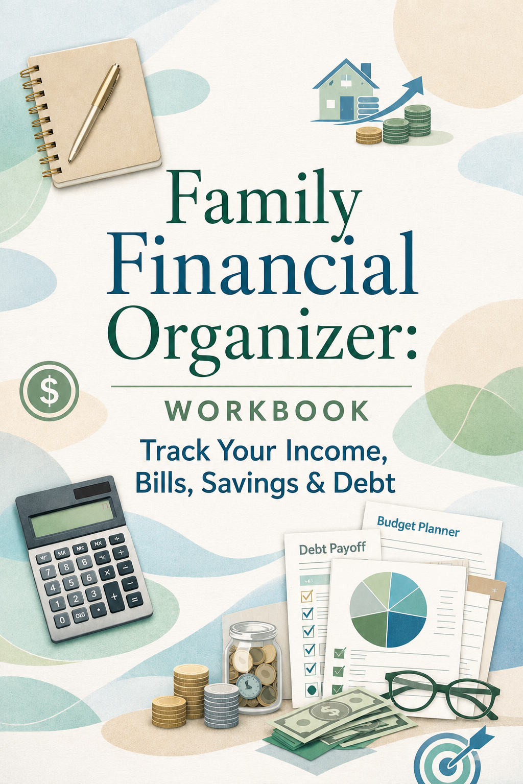 Family Financial Organizer: Track Your Income, Bills, Savings & Debt