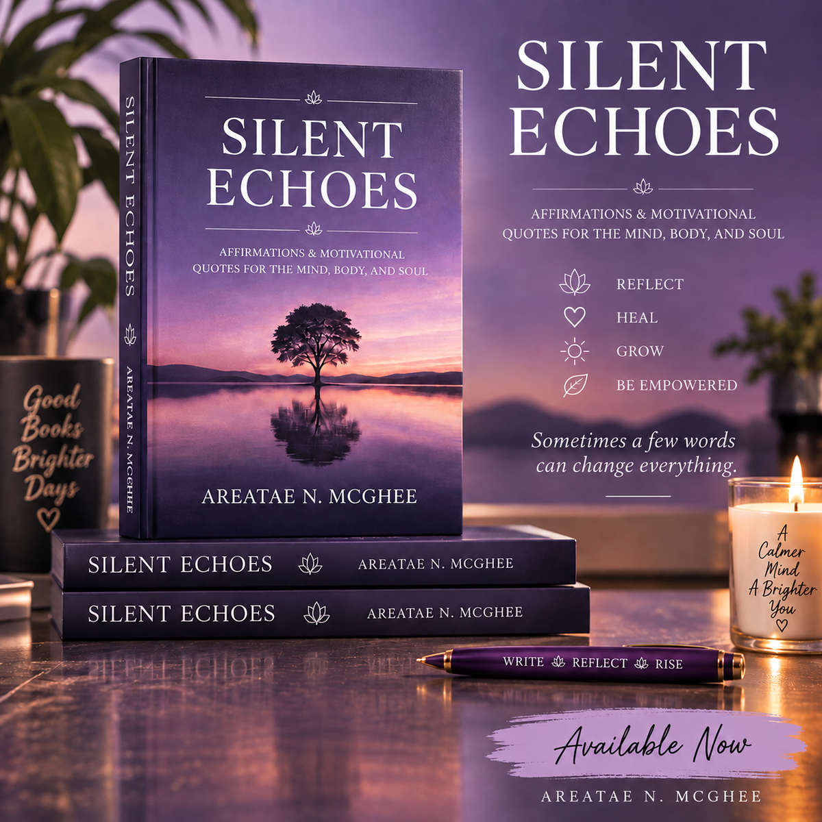 Silent Echoes Affirmations and Motivational Quotes for The Mind Body, and Soul